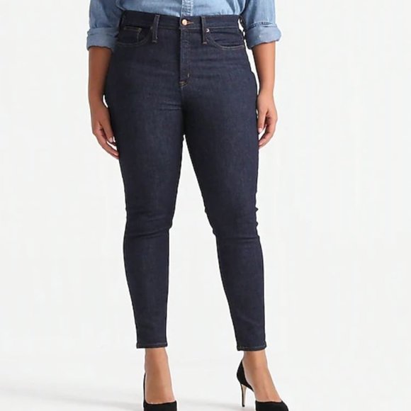 J. Crew 9" high-rise toothpick jean in Classic Rinse wash - Picture 3 of 3